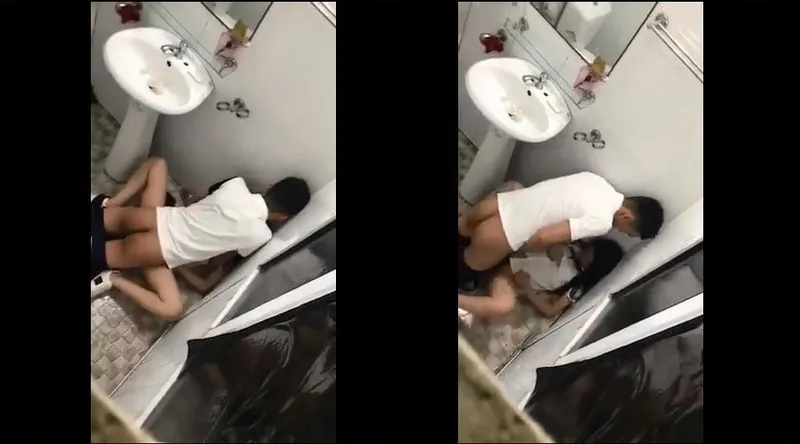 Em ghệ say xỉn và ghệ trong phòng tắm nhà hàng